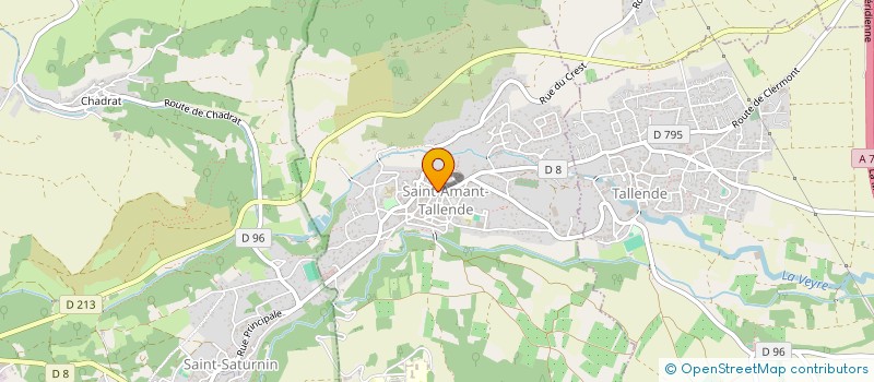 localisation de l'entreprise MADAME ANNE DABERT  SAINT-AMANT-TALLENDE