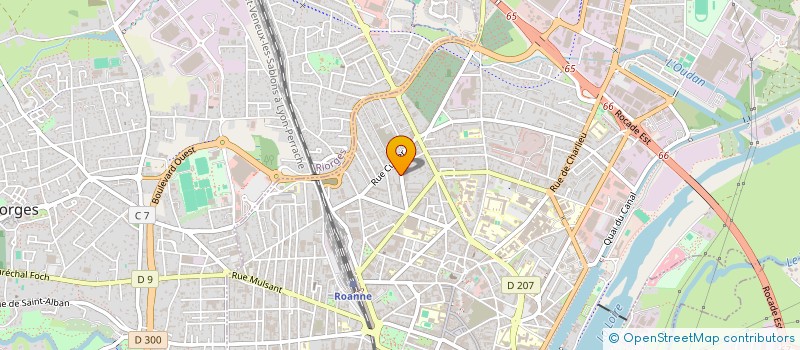 localisation de l'entreprise MADAME ANNE DAMARIN  ROANNE