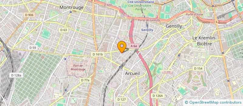 localisation de l'entreprise MADAME ANNE DAMESIN à ARCUEIL