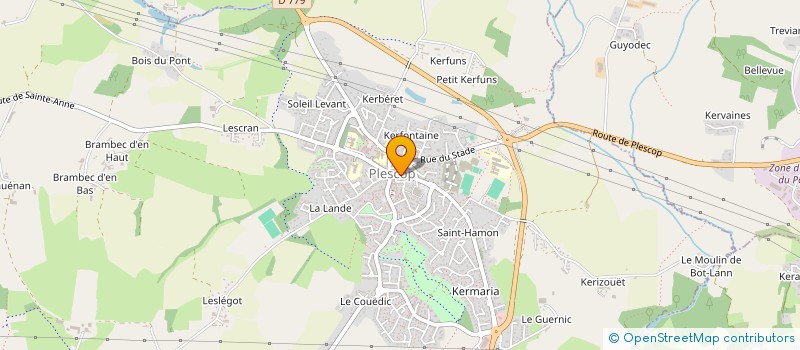 localisation de l'entreprise MADAME ANNE DANIELOU  PLESCOP