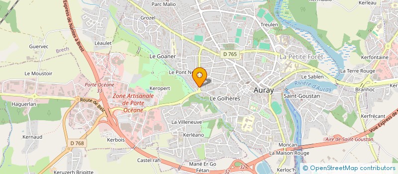 localisation de l'entreprise MADAME ANNE DANION à AURAY