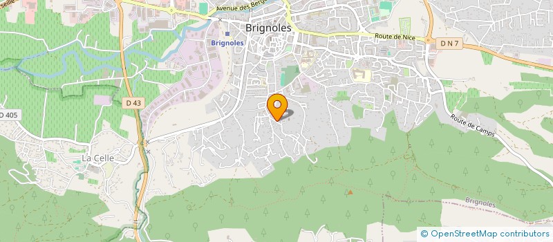 localisation de l'entreprise MADAME ANNE DANNOVILLE  BRIGNOLES