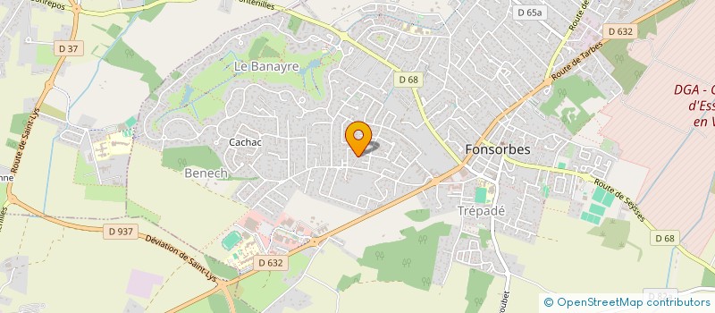 localisation de l'entreprise MADAME ANNE DAUBEZE  FONSORBES