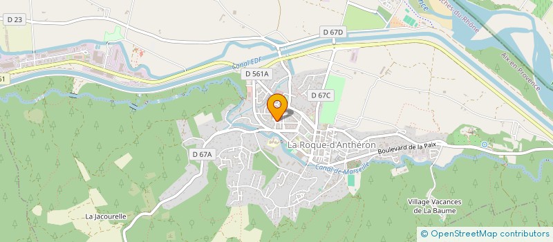 localisation de l'entreprise MADAME ANNE DAUMALIN  LA ROQUE D'ANTHERON