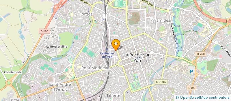 localisation de l'entreprise MADAME ANNE DAUVIN à LA ROCHE-SUR-YON