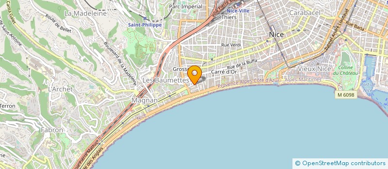 localisation de l'entreprise MADAME ANNE DAVENE à NICE