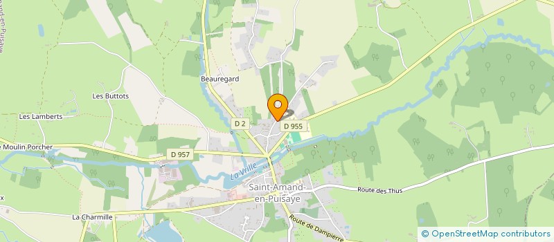 localisation de l'entreprise MADAME ANNE DAVID  SAINT-AMAND-EN-PUISAYE