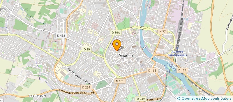 localisation de l'entreprise MADAME ANNE DAVID DELEURTIER  AUXERRE