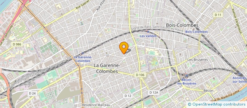 localisation de l'entreprise MADAME ANNE DAVIET à LA GARENNE-COLOMBES