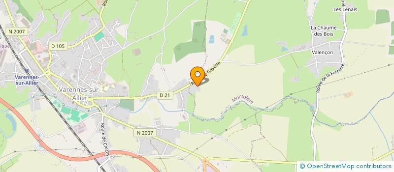 localisation de l'entreprise MADAME ANNE DE CADIER DE VEAUCE  VARENNES SUR ALLIER