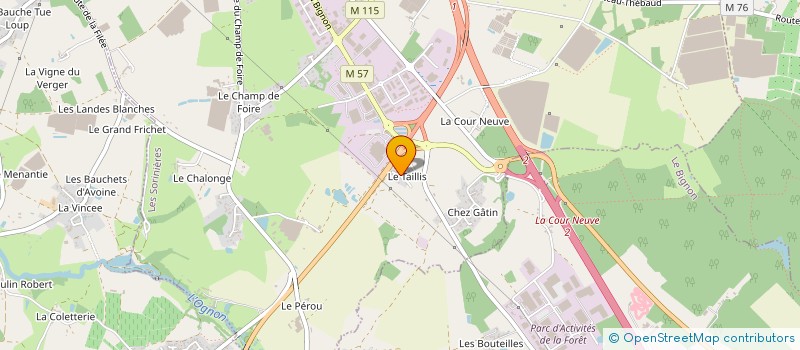 localisation de l'entreprise MADAME ANNE DE GAALON à LES SORINIERES