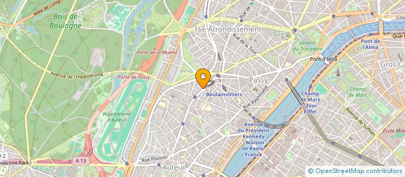 localisation de l'entreprise MADAME ANNE DE LA CHAPELLE  PARIS