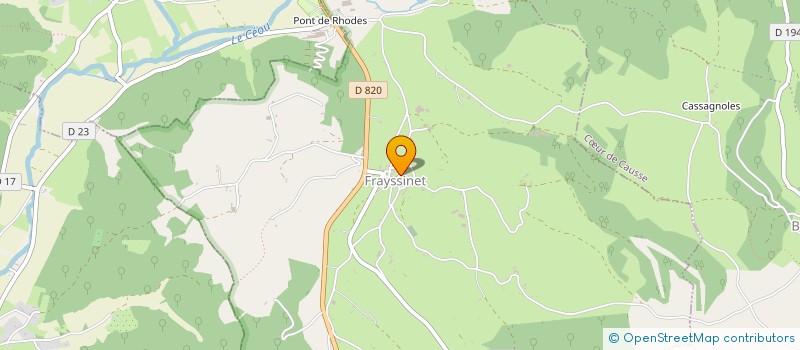 localisation de l'entreprise MADAME ANNE DE LOBEL à FRAYSSINET