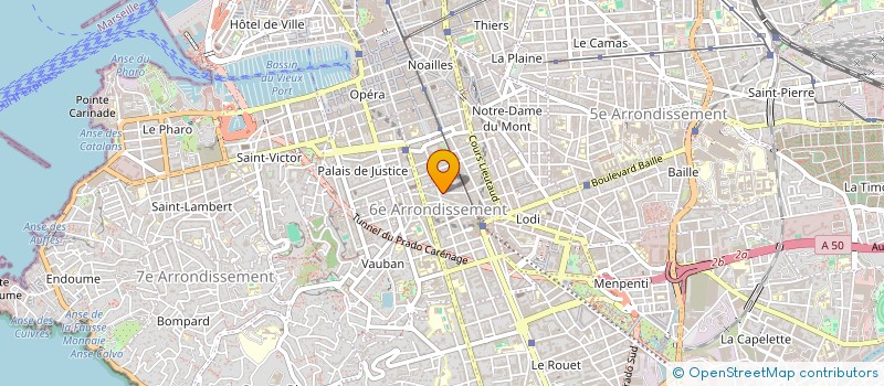 localisation de l'entreprise MADAME ANNE DE MONTGRAND à MARSEILLE