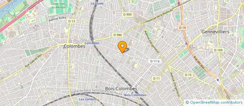 localisation de l'entreprise MADAME ANNE DE SESMAISONS  COLOMBES