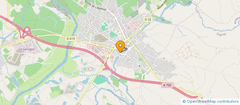 localisation de l'entreprise MADAME ANNE DE TONNAC  GIGNAC