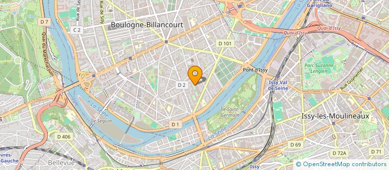 localisation de l'entreprise MADAME ANNE DEBEAURAIN  BOULOGNE-BILLANCOURT