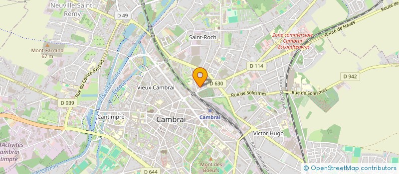 localisation de l'entreprise MADAME ANNE DECAUDIN  CAMBRAI