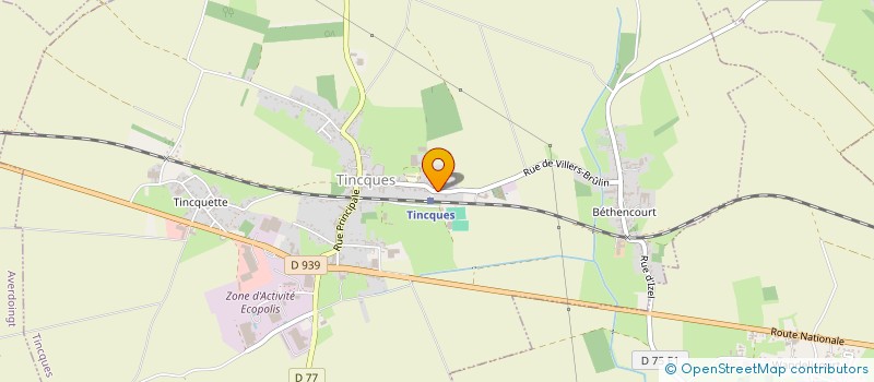 localisation de l'entreprise MADAME ANNE DECOTTIGNIES  TINCQUES