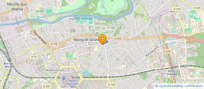 localisation de l'entreprise MADAME ANNE DECUBBER à NOISY-LE-GRAND