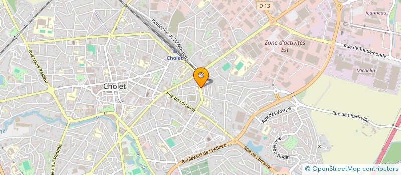 localisation de l'entreprise MADAME ANNE DEFOIS à CHOLET