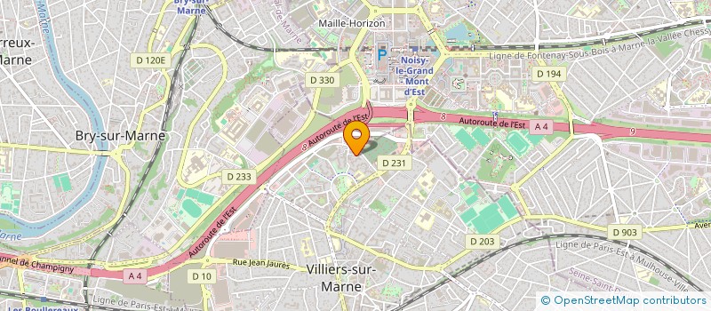 localisation de l'entreprise MADAME ANNE DEGNY  VILLIERS-SUR-MARNE