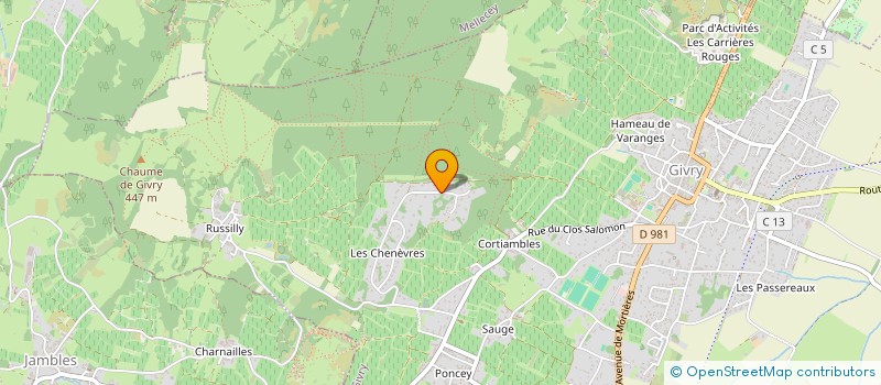 localisation de l'entreprise MADAME ANNE DEGUERNE  GIVRY