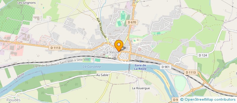 localisation de l'entreprise MADAME ANNE DEJEAN  LA REOLE