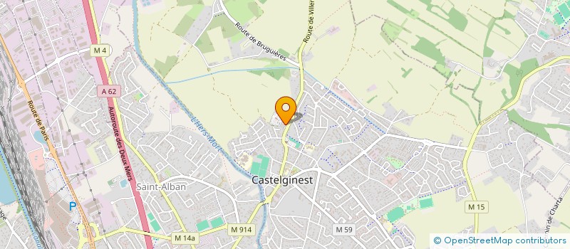 localisation de l'entreprise MADAME ANNE DELAMPLE  CASTELGINEST