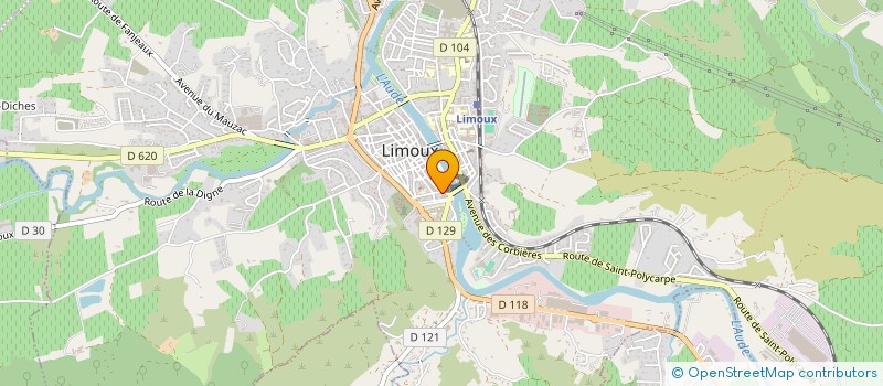 localisation de l'entreprise MADAME ANNE DELIEVRE à LIMOUX