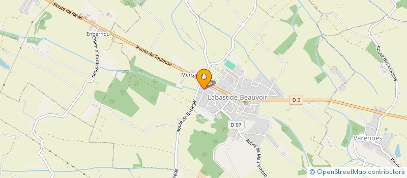 localisation de l'entreprise MADAME ANNE DELMAS  LABASTIDE-BEAUVOIR