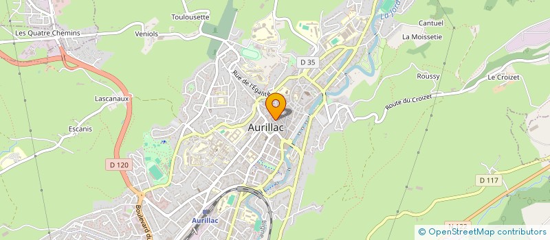 localisation de l'entreprise MADAME ANNE DELORT à AURILLAC