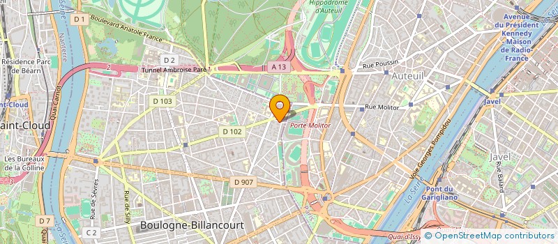 localisation de l'entreprise MADAME ANNE DEMOLIN à BOULOGNE-BILLANCOURT