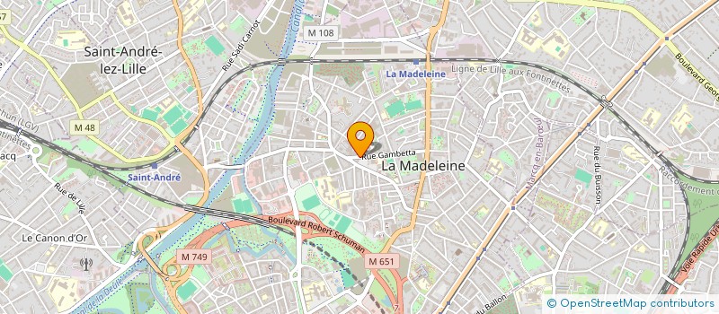 localisation de l'entreprise MADAME ANNE DERICAULT à LA MADELEINE