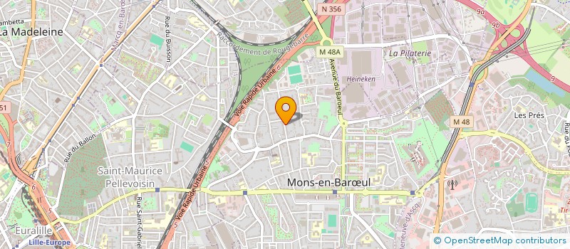 localisation de l'entreprise MADAME ANNE DEROZIER  MONS-EN-BARUL