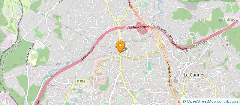 localisation de l'entreprise MADAME ANNE DERVAUX  MOUGINS