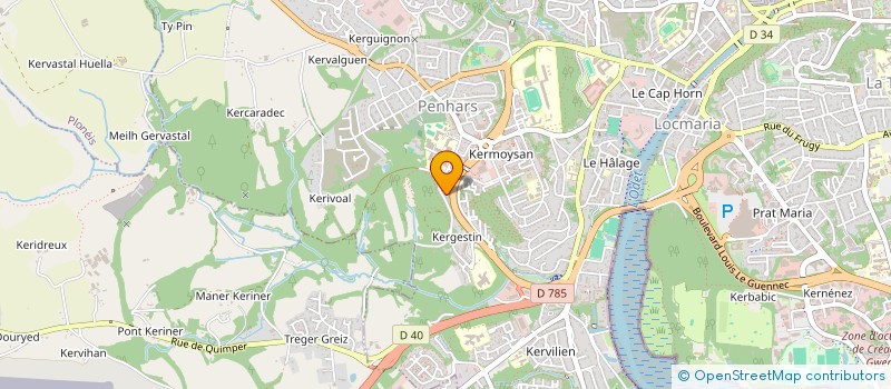 localisation de l'entreprise MADAME ANNE DESFEUX à QUIMPER