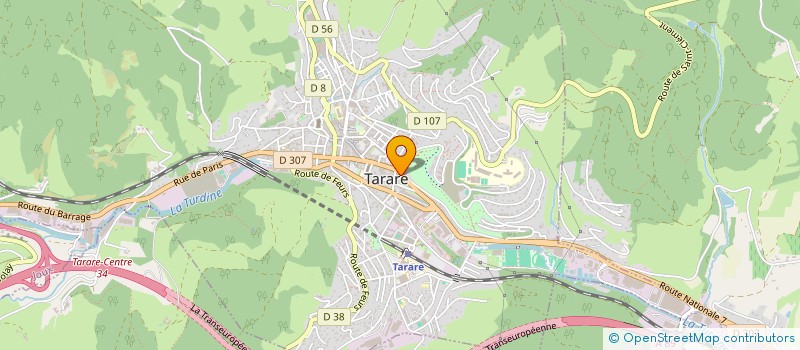 localisation de l'entreprise MADAME ANNE DESJARDINS DE GERAUVILLIER  TARARE