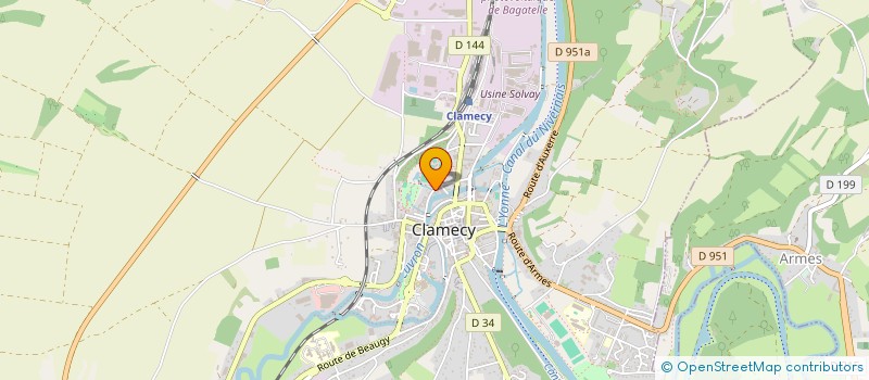 localisation de l'entreprise MADAME ANNE DESPIERRE à CLAMECY