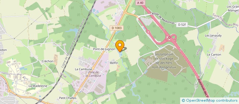 localisation de l'entreprise MADAME ANNE DETRAZ  VIRIAT