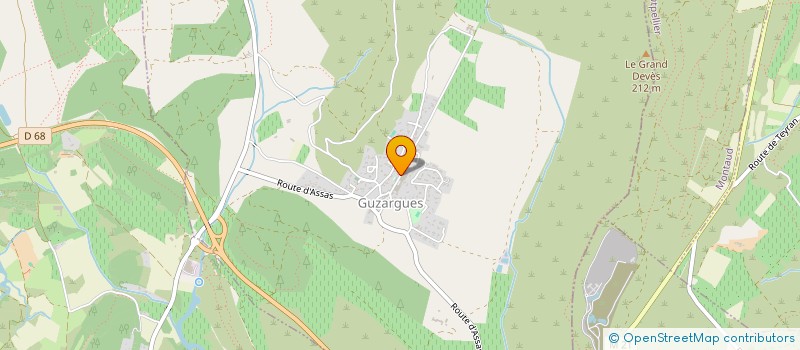 localisation de l'entreprise MADAME ANNE DEVAILLY  GUZARGUES