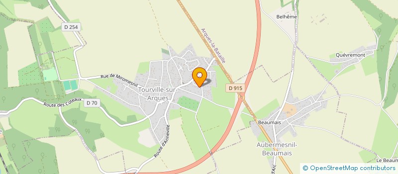 localisation de l'entreprise MADAME ANNE DEWILDE  TOURVILLE-SUR-ARQUES