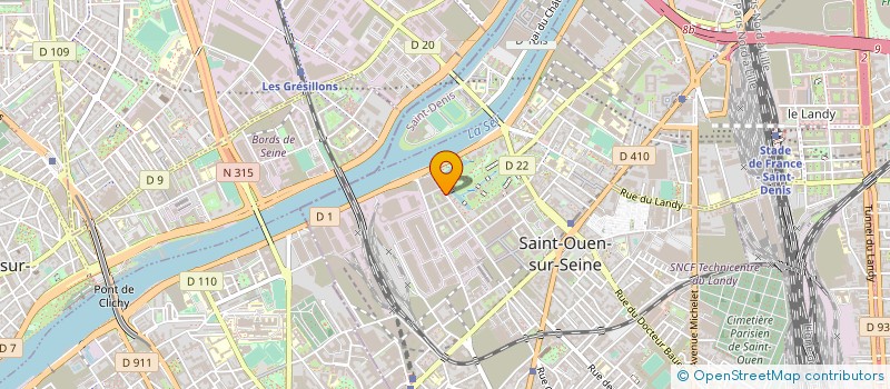 localisation de l'entreprise MADAME ANNE DI CRESCENZO à SAINT-OUEN-SUR-SEINE