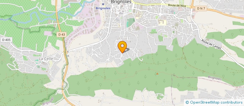 localisation de l'entreprise MADAME ANNE DI PIETRO  BRIGNOLES