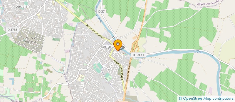 localisation de l'entreprise MADAME ANNE DIGONNET  SERIGNAN