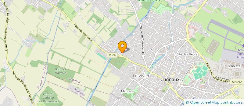 localisation de l'entreprise MADAME ANNE DONATI  CUGNAUX