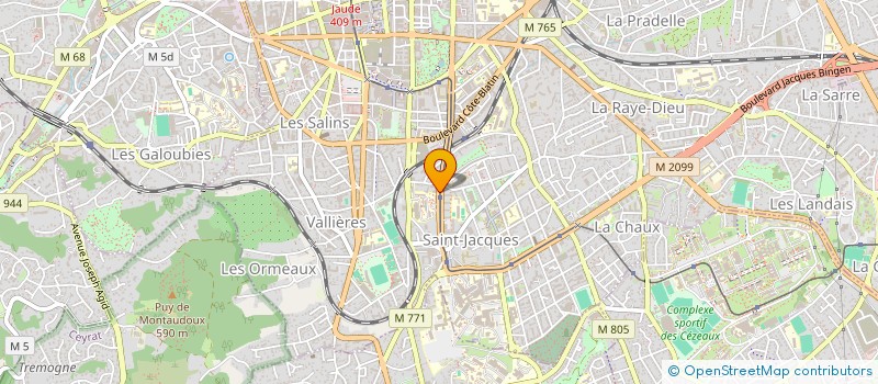 localisation de l'entreprise MADAME ANNE DORNIC  CLERMONT-FERRAND