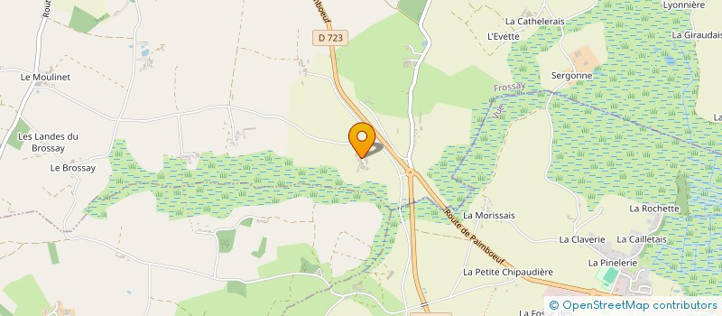 localisation de l'entreprise MADAME ANNE DOUSSET  FROSSAY