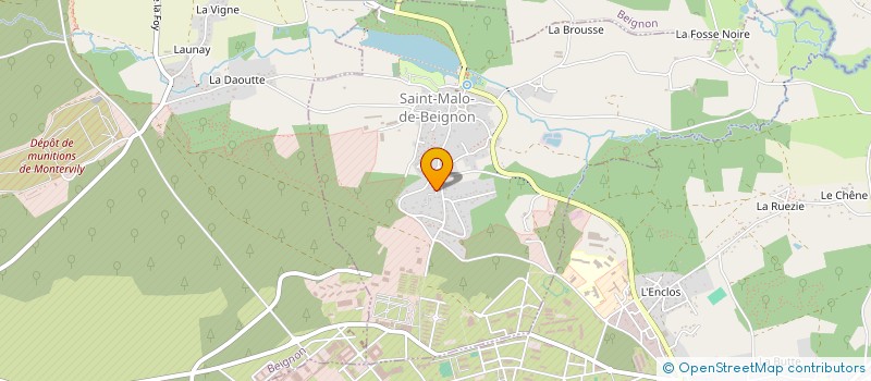 localisation de l'entreprise MADAME ANNE DREAN  SAINT-MALO-DE-BEIGNON