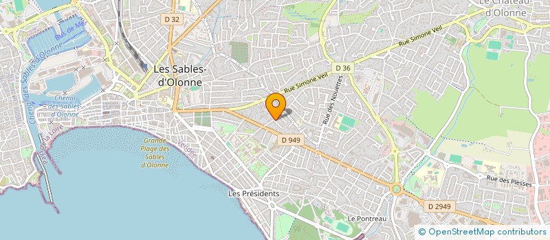 localisation de l'entreprise MADAME ANNE DROGOU à LES SABLES D'OLONNE